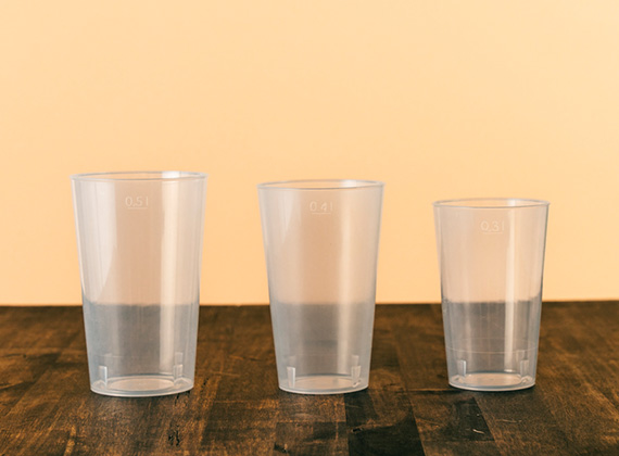 Duni reusable festival glasses