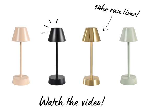 UK LED Zelda table lamp range